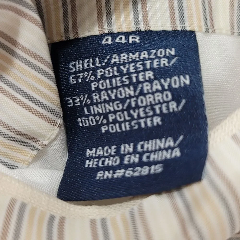Stafford Men Sports Coat Blazer 44R Business Classic Travel Old Money Minimalist